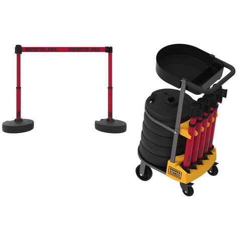 PLUS Cart Package with Tray, Red 