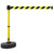 PLUS Barrier Set, Yellow/Black Diagonal Stripe