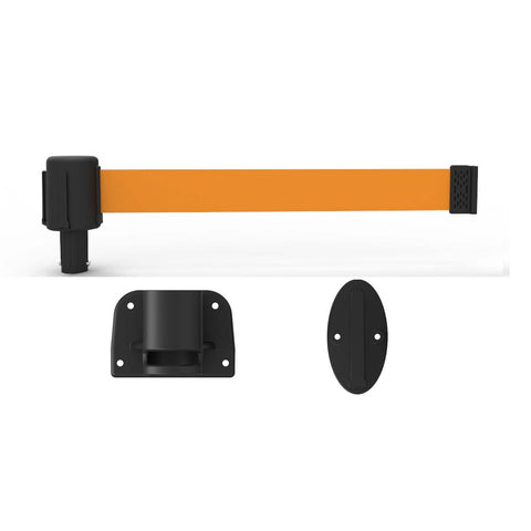 PLUS Wall Mount System, Blank Orange Polyester Banner