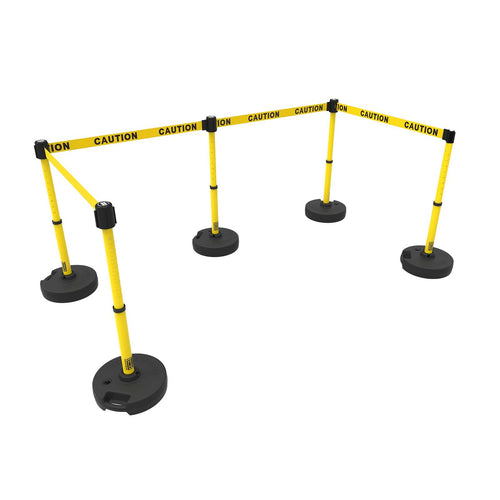 PLUS Barrier Set X5, Yellow Double-Sided 